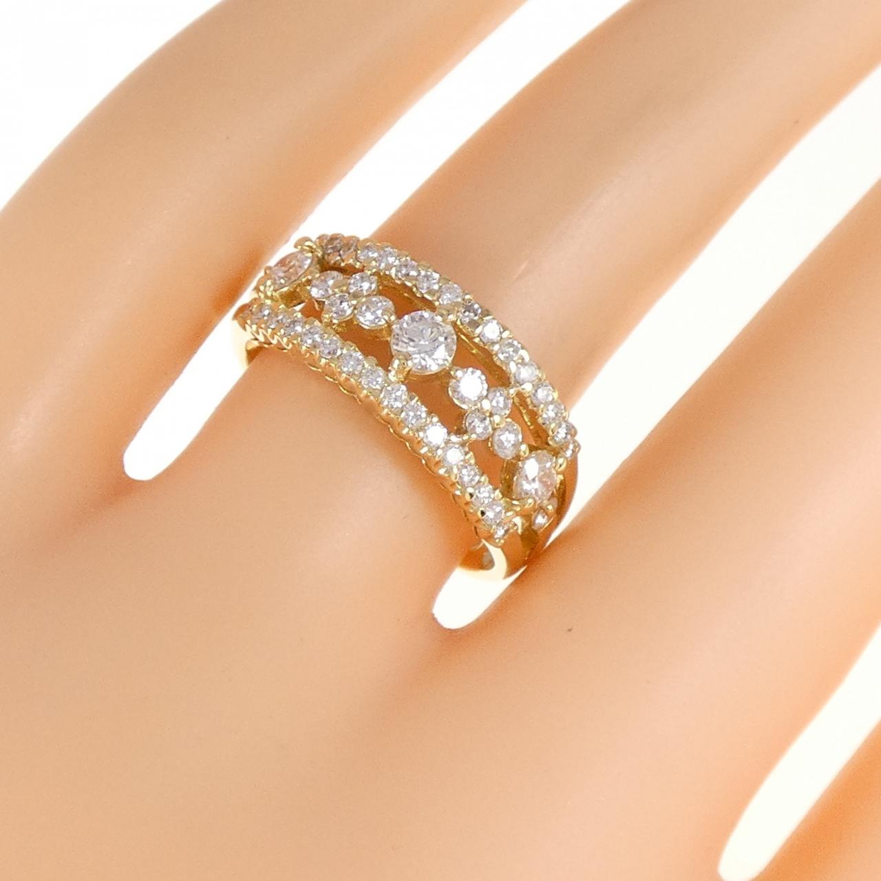 K18YG ダイヤモンド リング 0.81CT