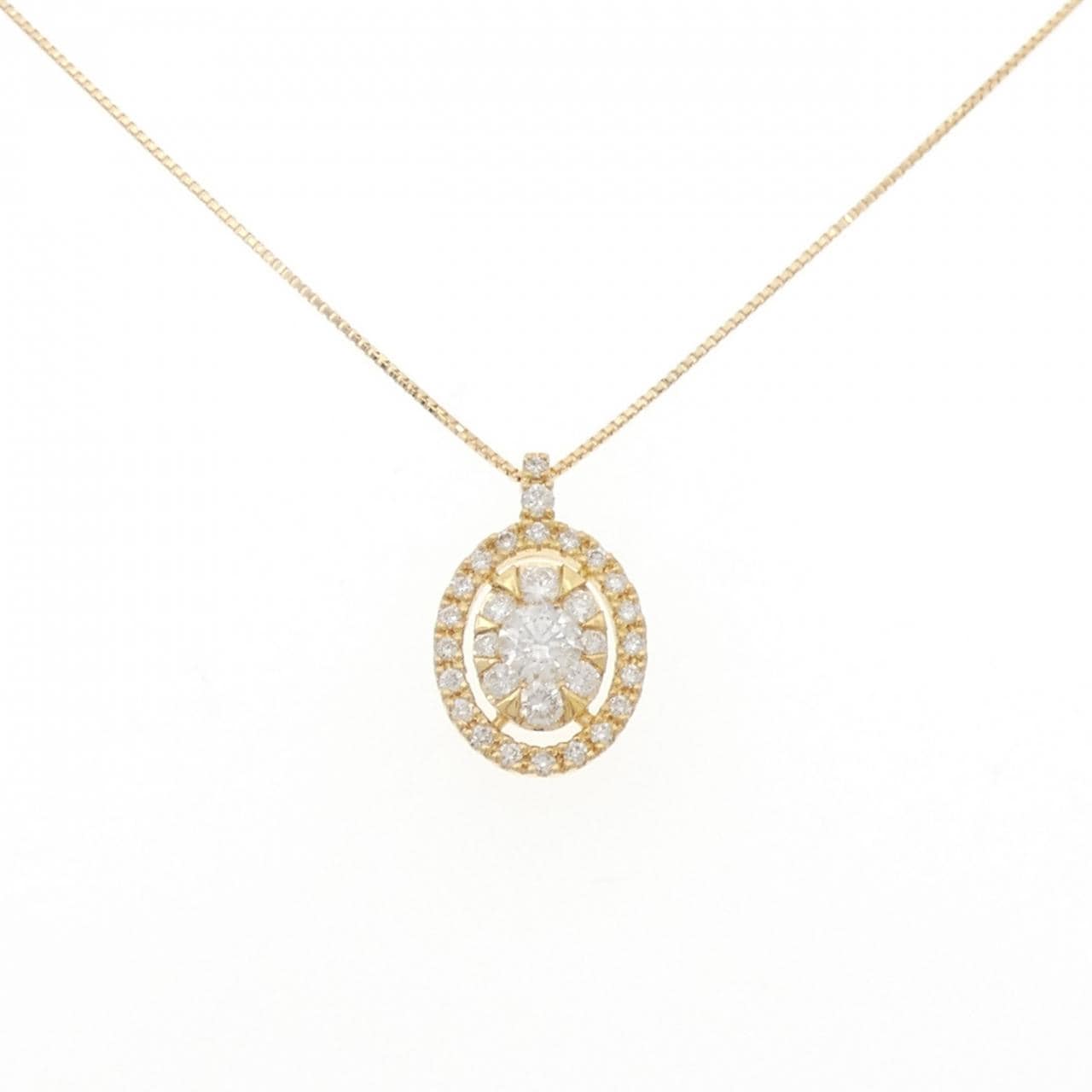 K18YG ダイヤモンド ネックレス 0.320CT
