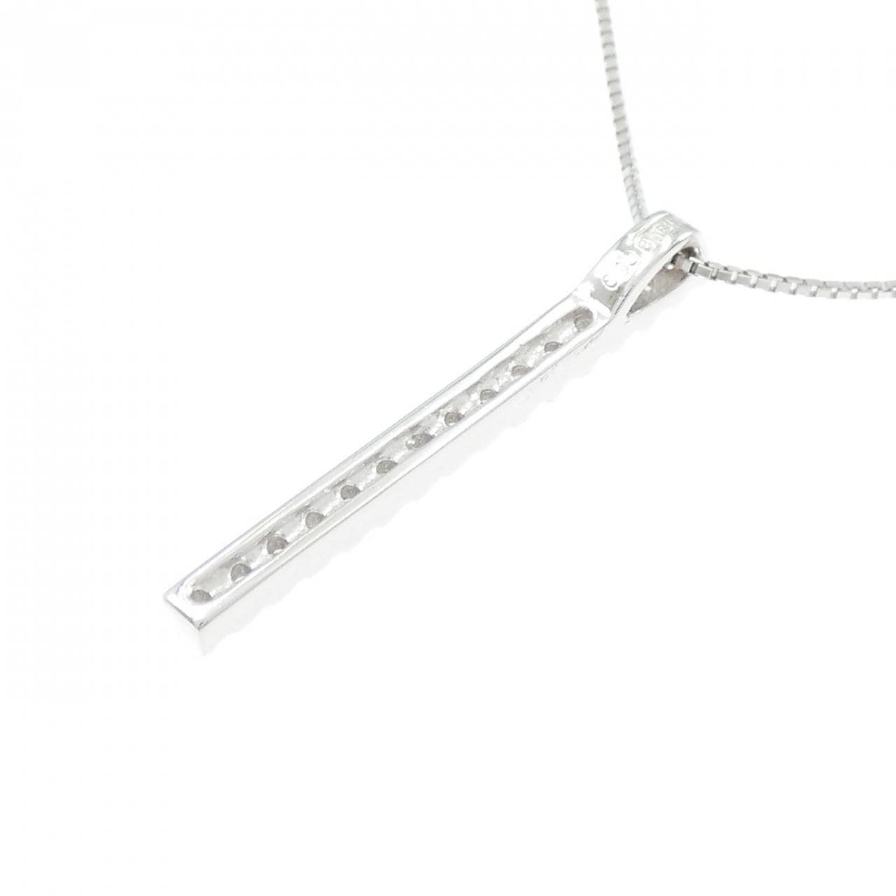 K18WG ダイヤモンド ネックレス 0.30CT