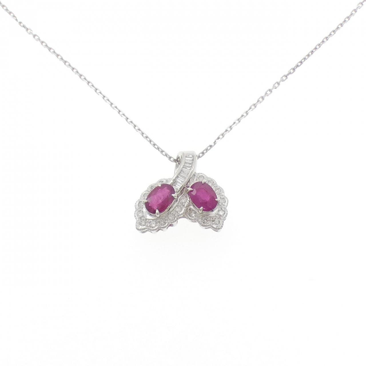 PT/PT850 ルビー ネックレス 2.25CT