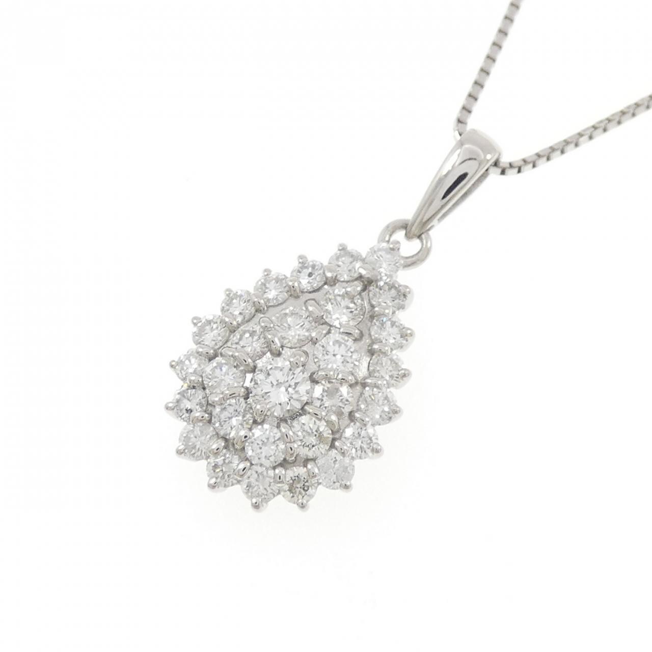 PT900/PT850 ダイヤモンド ネックレス 1.05CT