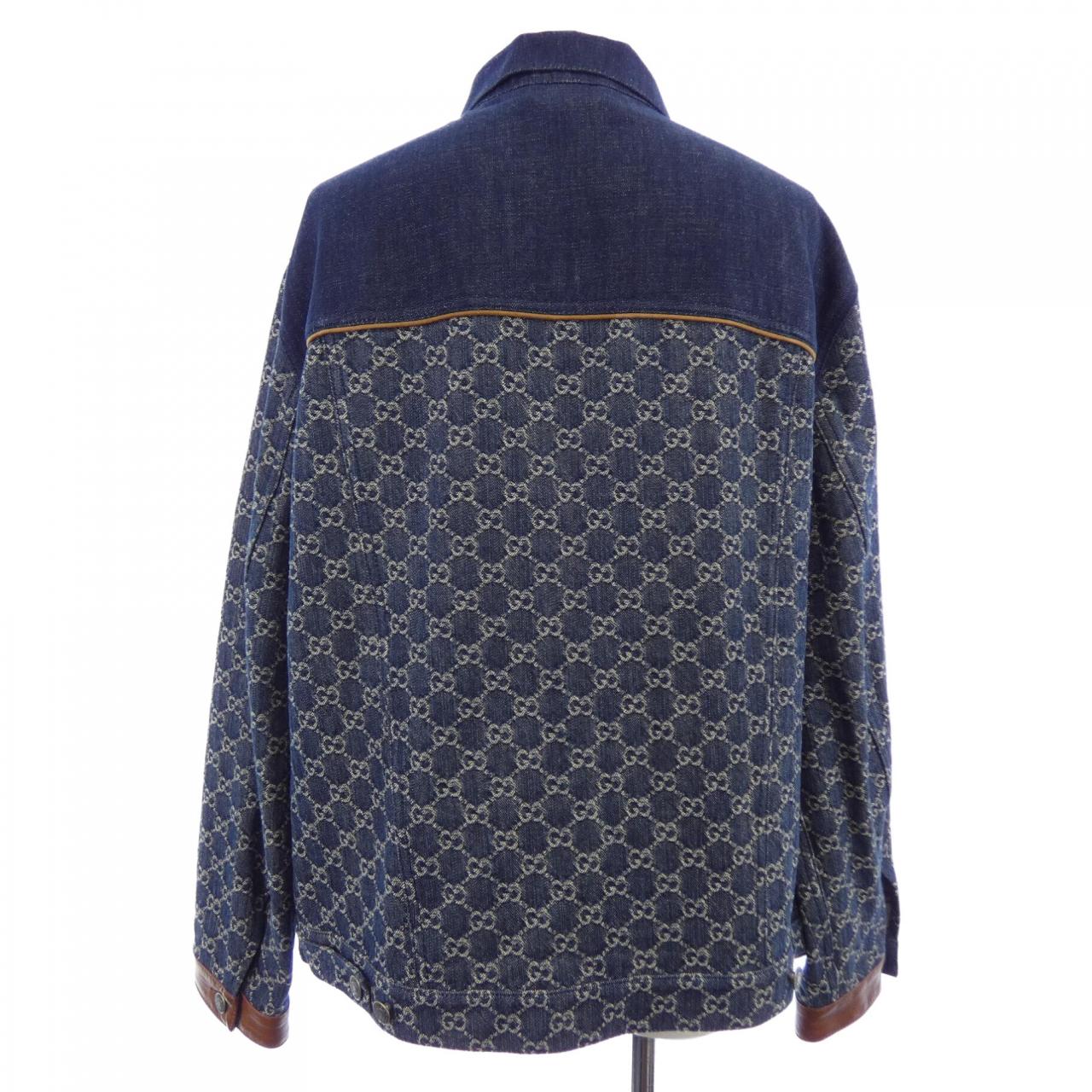 グッチ GUCCI ウォッシュド オーガニックデニム ジャケット 649110 XDBIP デニムジャケット