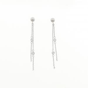 K18WG ダイヤモンド ピアス