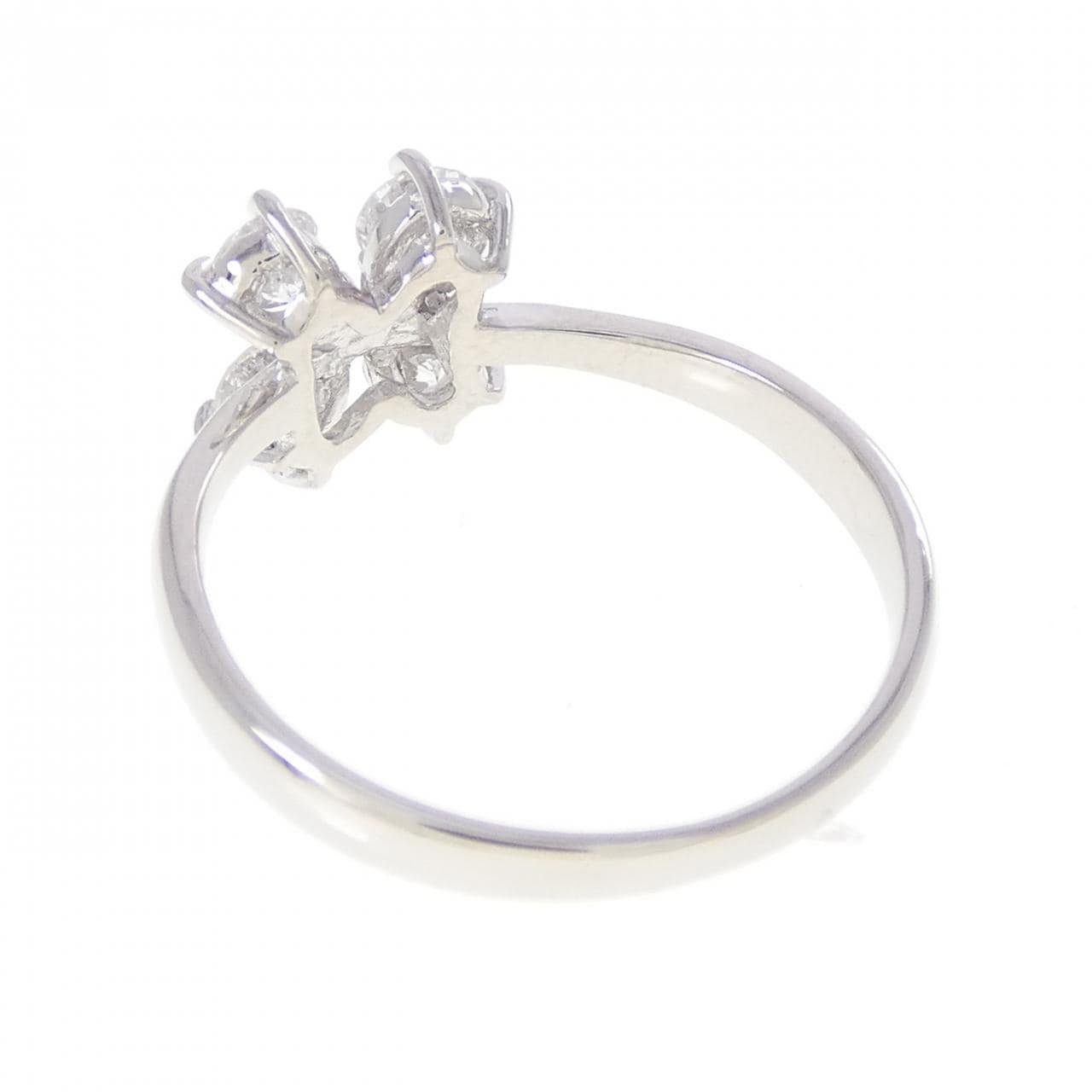 PT900 フラワー ダイヤモンド リング 0.504CT