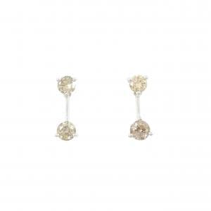 K18WG ダイヤモンド ピアス 1.20CT