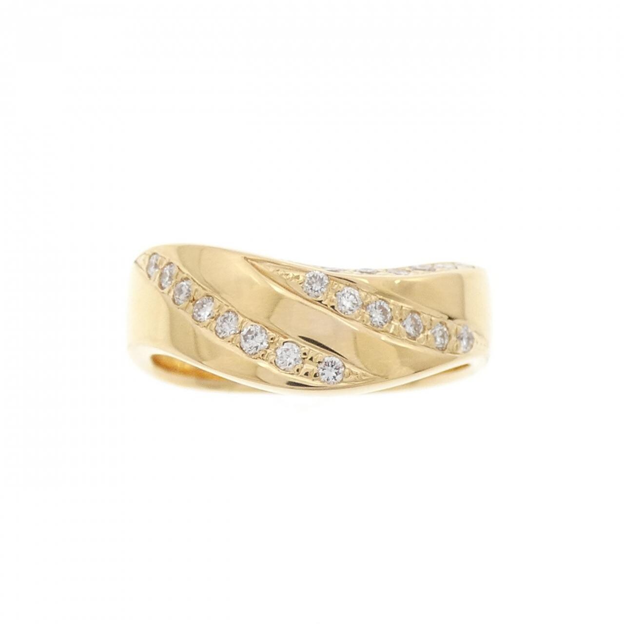 K18YG ダイヤモンド リング 0.18CT