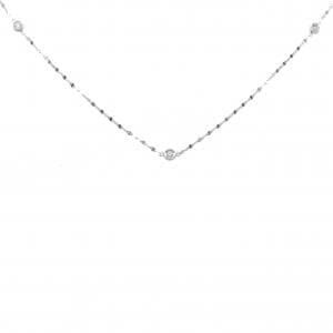 K18WG ダイヤモンド ネックレス 0.35CT