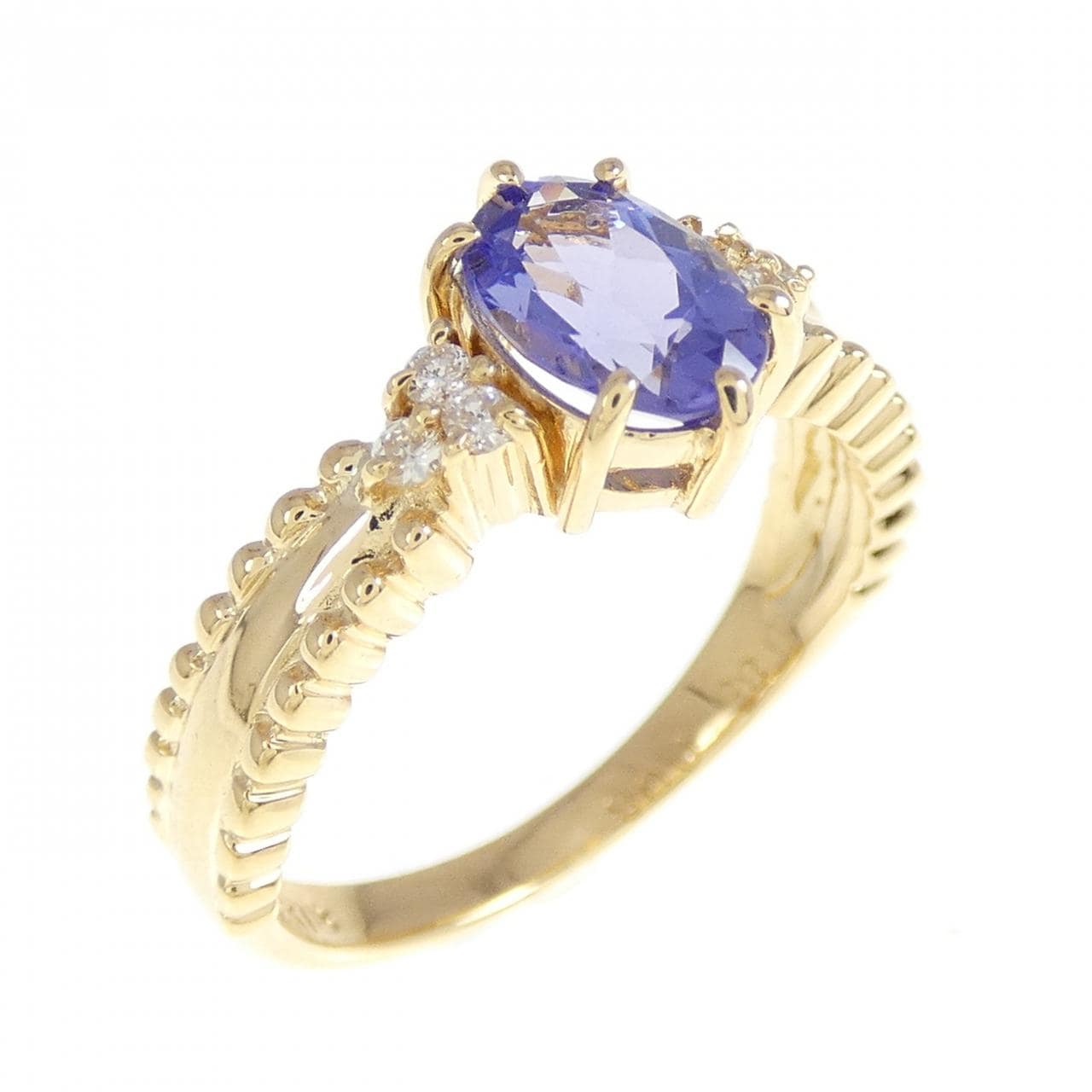 K18YG タンザナイト リング 0.85CT