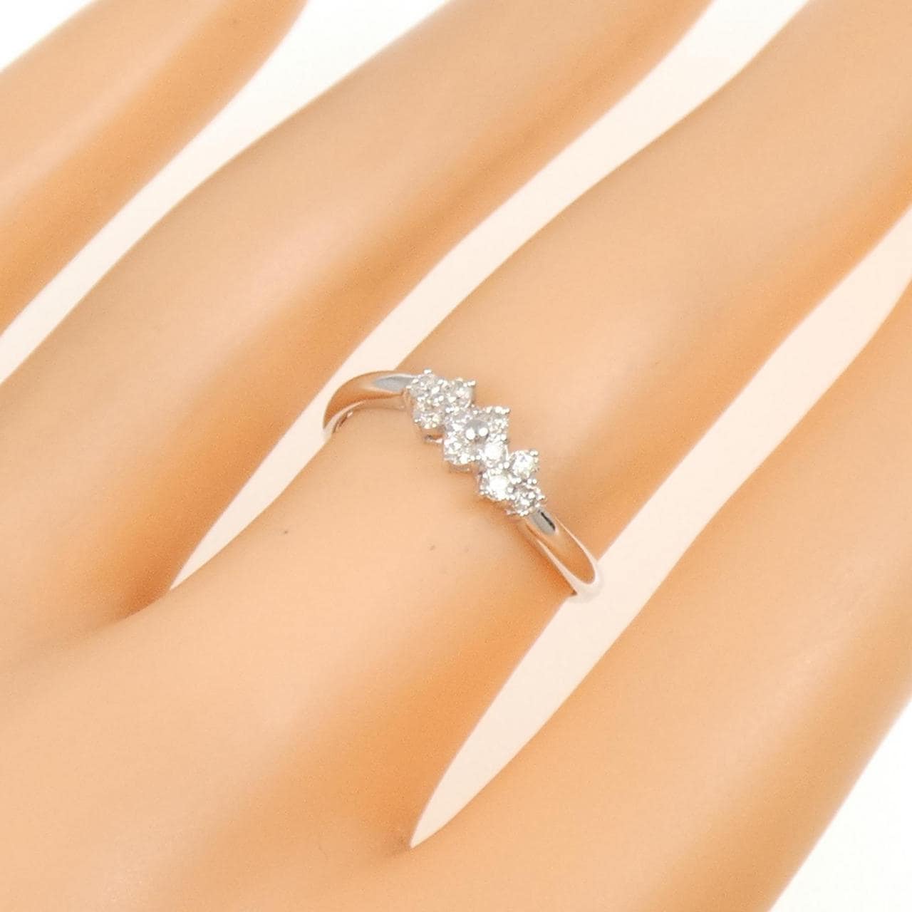 K18WG ダイヤモンド リング 0.20CT
