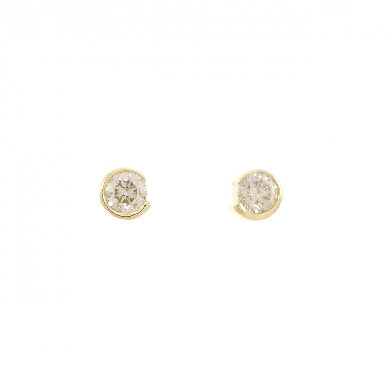 K18YG ダイヤモンド ピアス 1.10CT