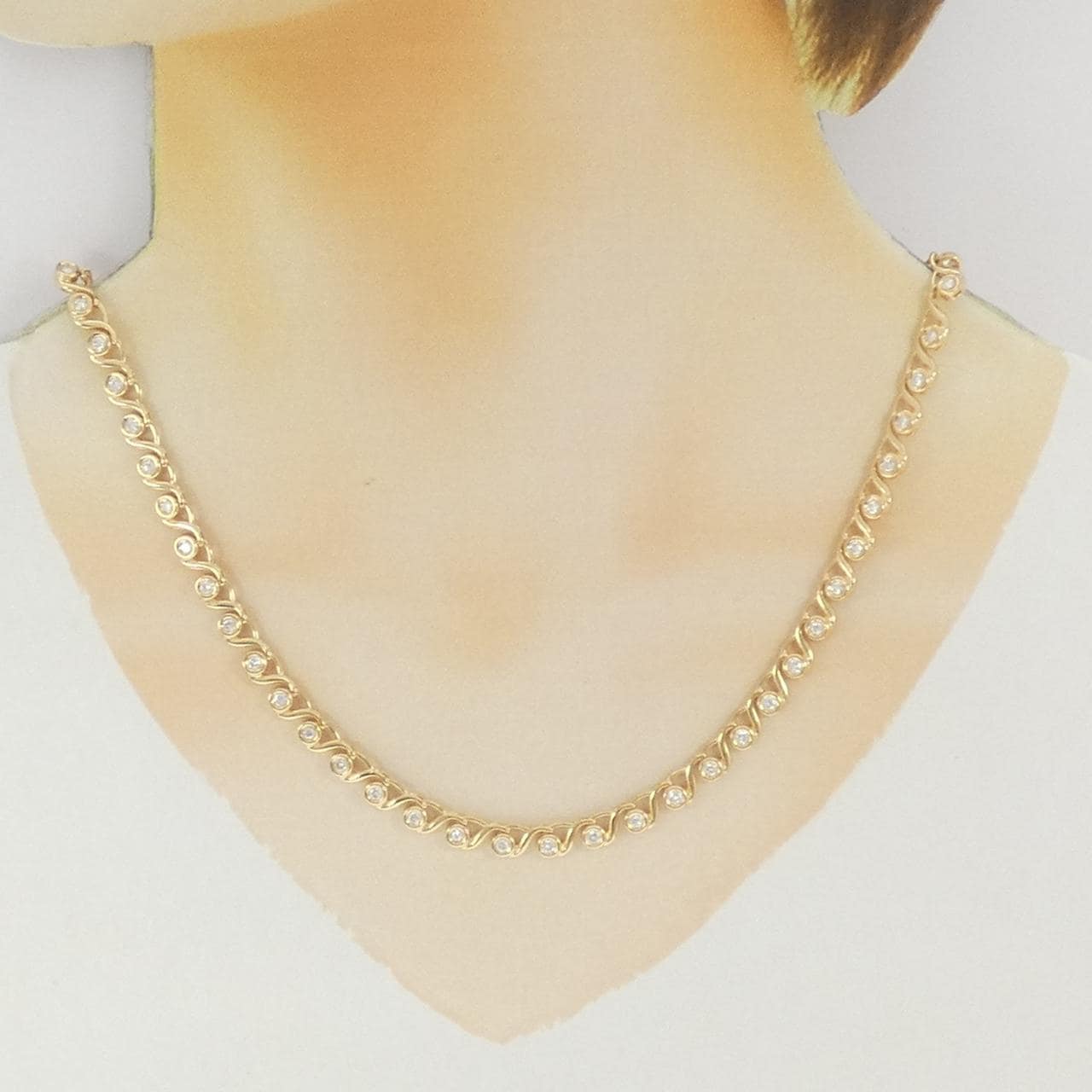 K18YG ダイヤモンド ネックレス 2.00CT