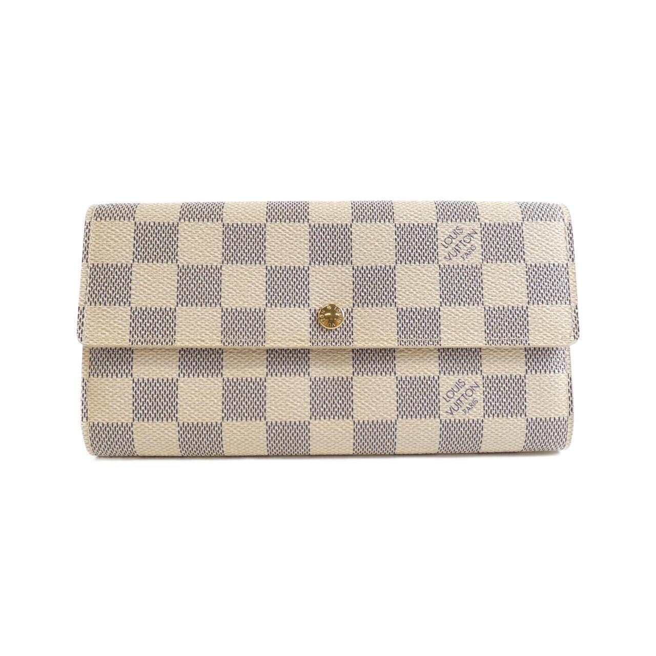 LOUIS VUITTON Damier Azur Portefeuille Sarah N61735 钱包