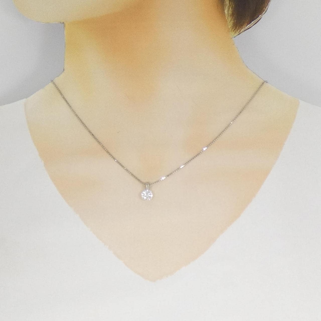 PT900/PT850鑽石項鍊 1.038克拉