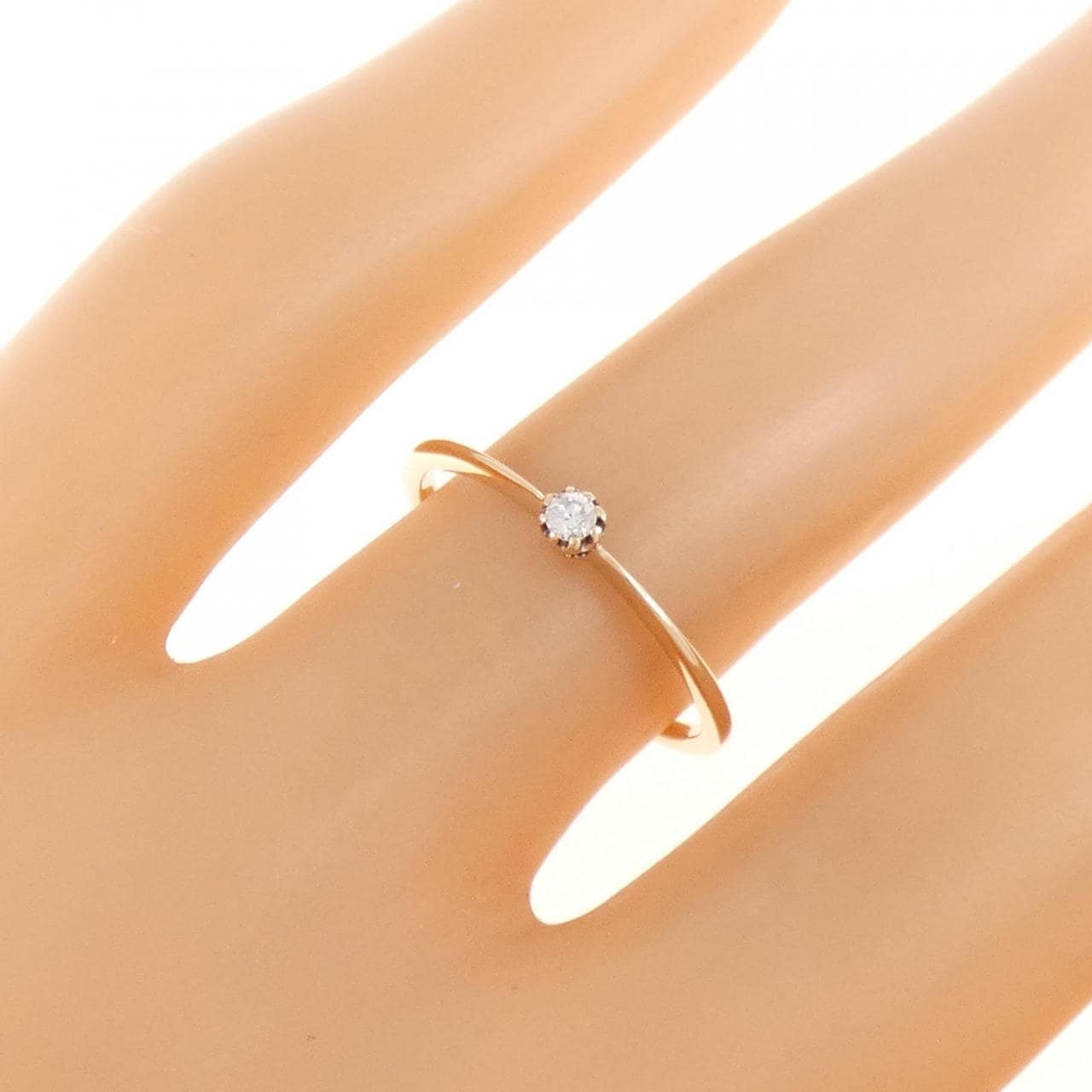 アガット ダイヤモンド リング 0.03CT