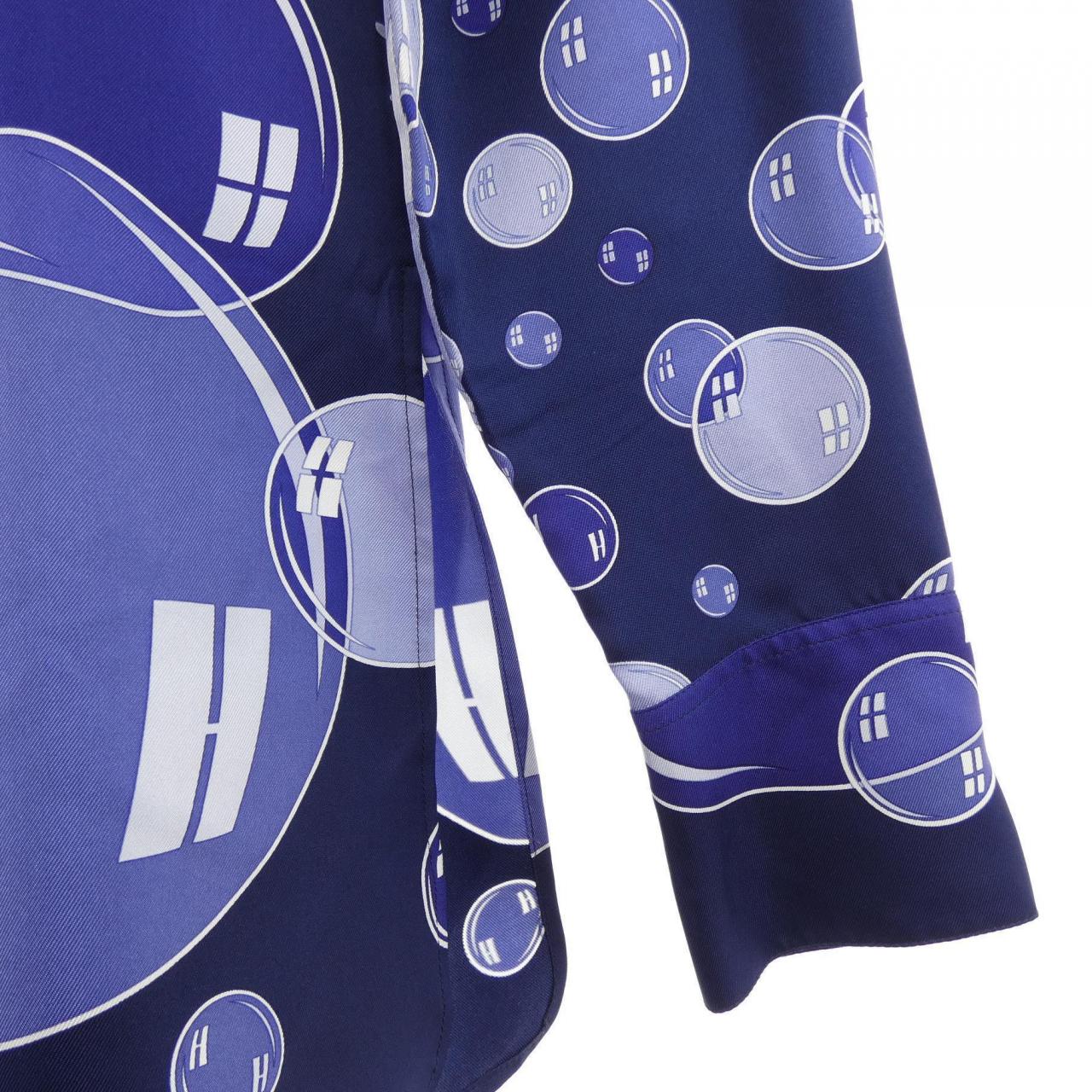 エルメス HERMES BAL DE BULLES ツイルレーヌ. シャツ