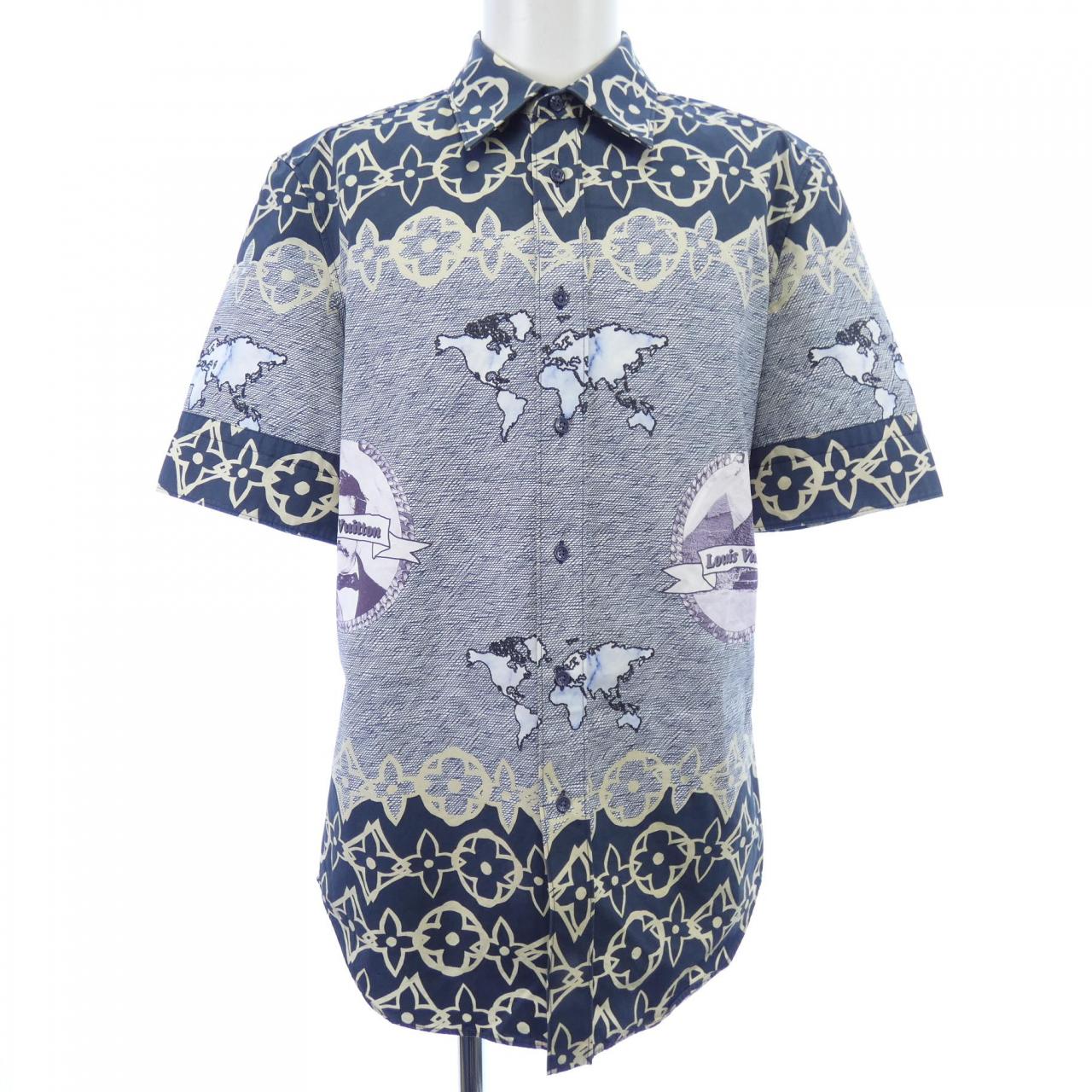 ルイヴィトン LOUIS VUITTON LVワックスショートスリーブシャツ HLS72WFS8 S/Sシャツ