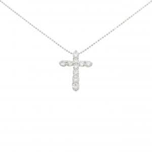 PT900/PT850 クロス ダイヤモンド ネックレス 1.00CT