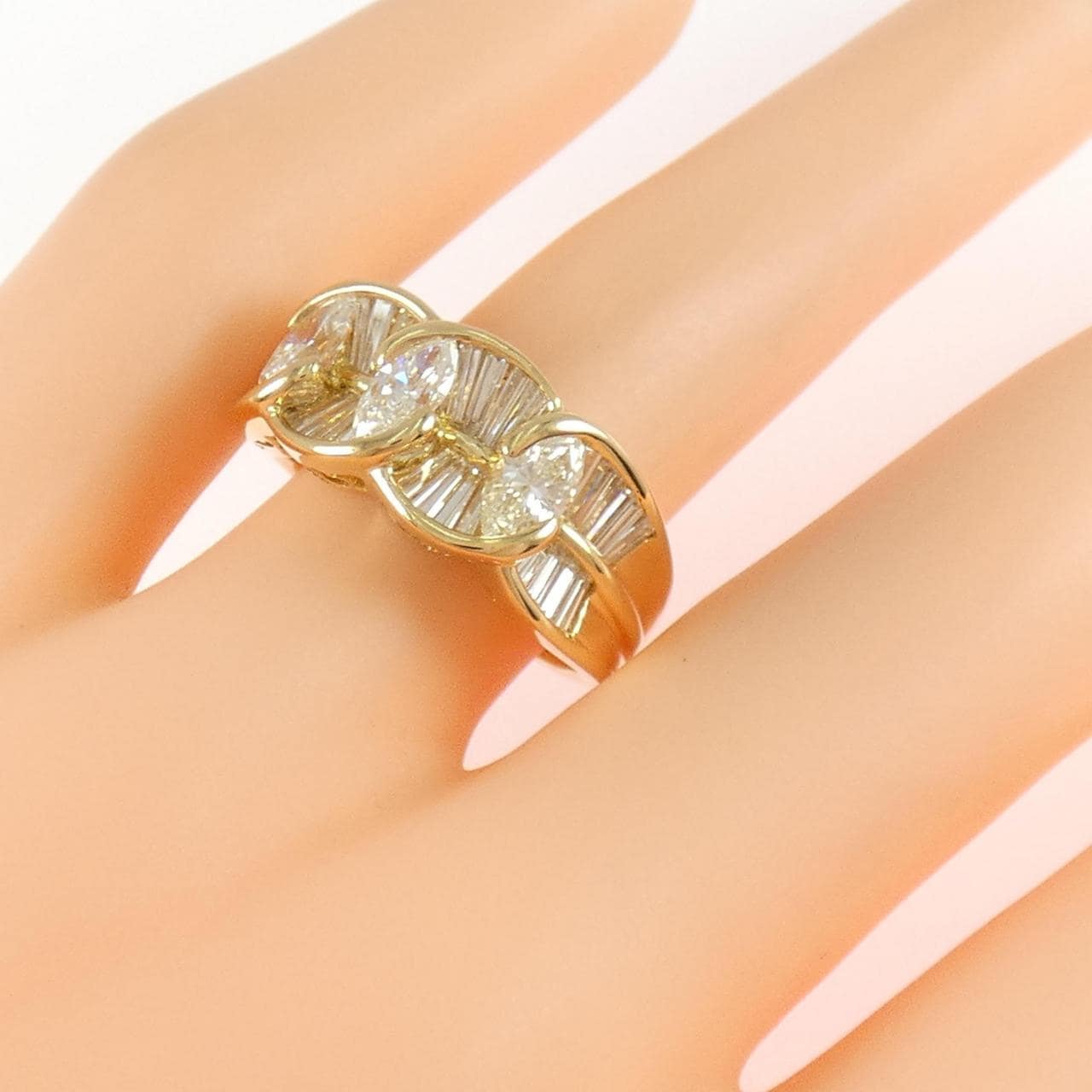 K18YG ダイヤモンド リング 0.88CT