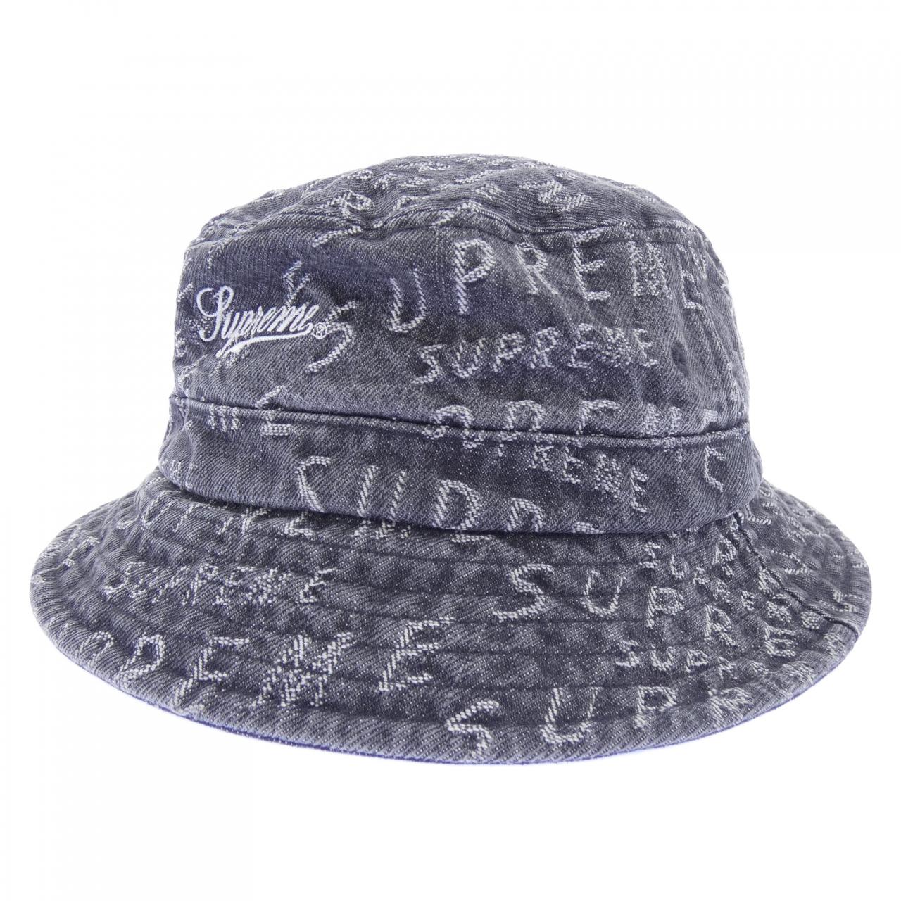シュプリーム SUPREME jacquredlogosdenimcrusher ハット