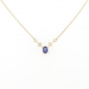 750YG サファイヤ ネックレス 0.35CT