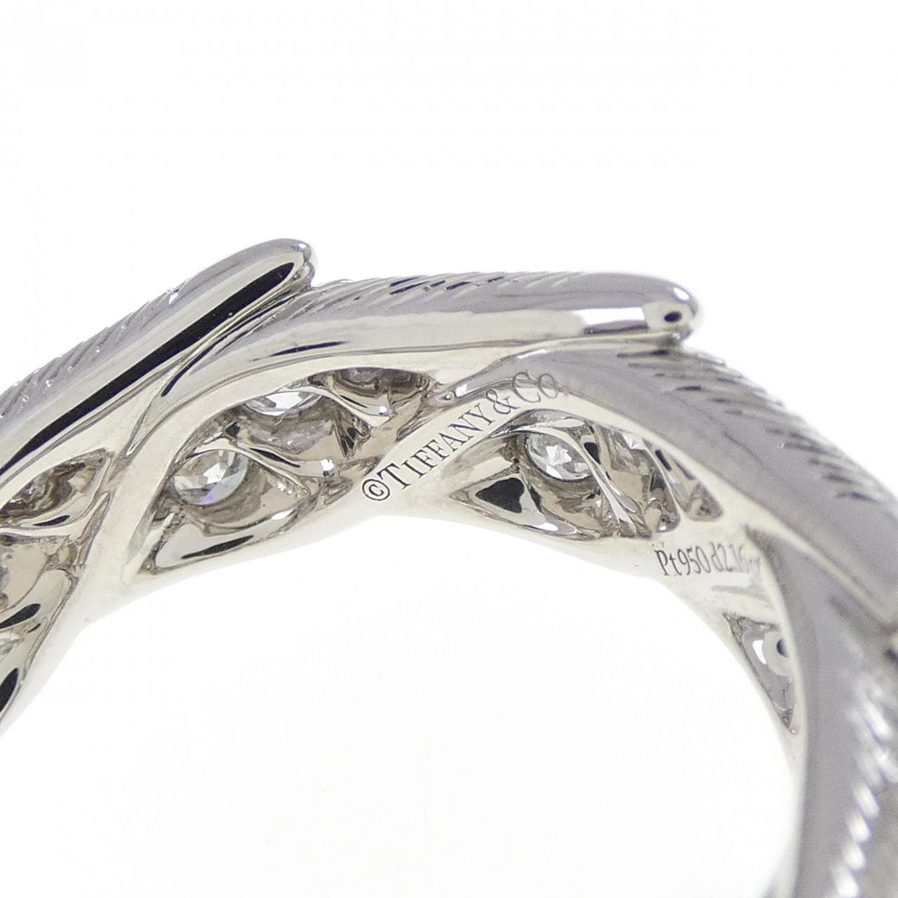 ティファニー ウィングス ワイド リング 2.16CT