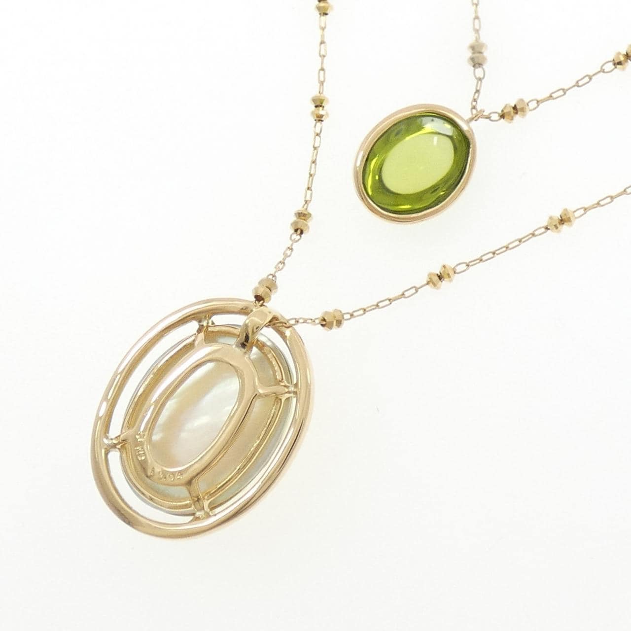 K18YG カラーストーン ネックレス