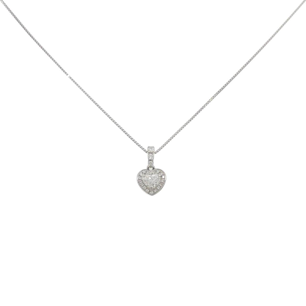 PT950/PT850 ダイヤモンド ネックレス 0.328CT D IF ハートシェイプ