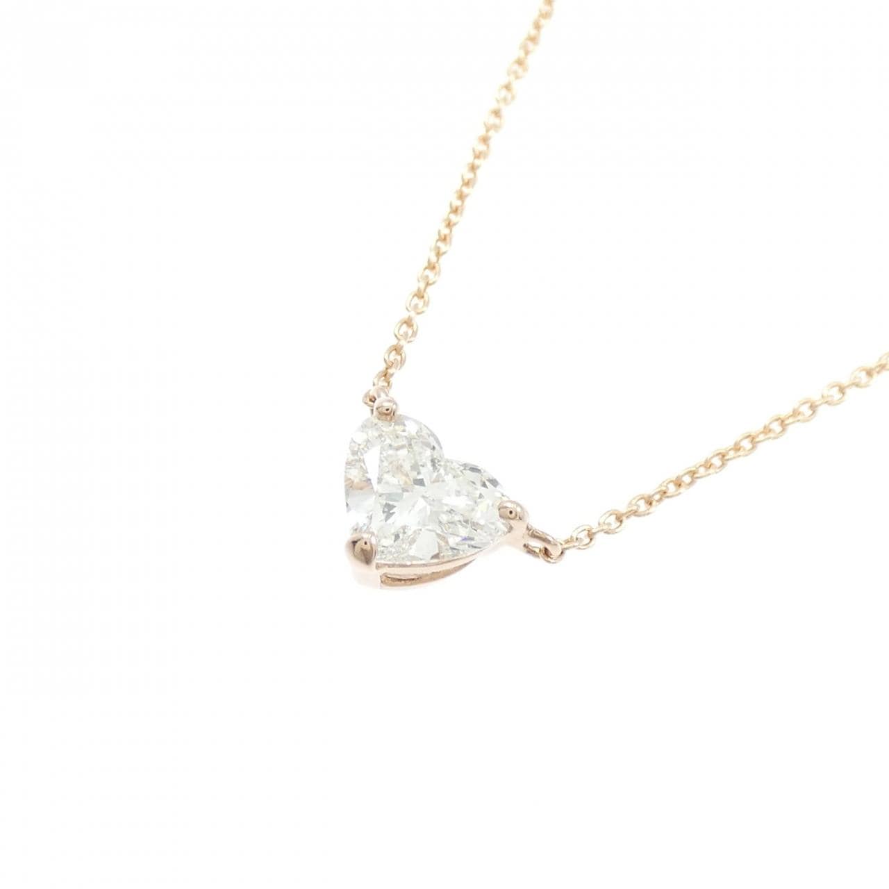 【リメイク】K18PG ダイヤモンド ネックレス 0.579CT J SI2 ハートシェイプ