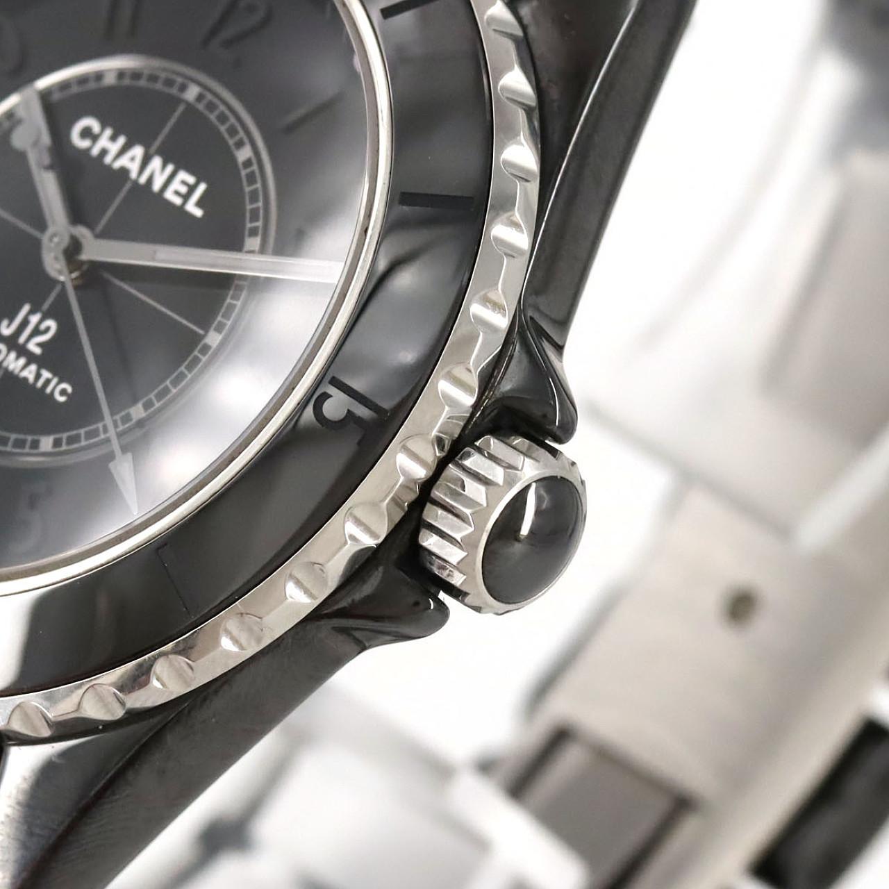シャネル J12ファントムキャリバー12.1 38mmセラミック H6185 セラミック 自動巻