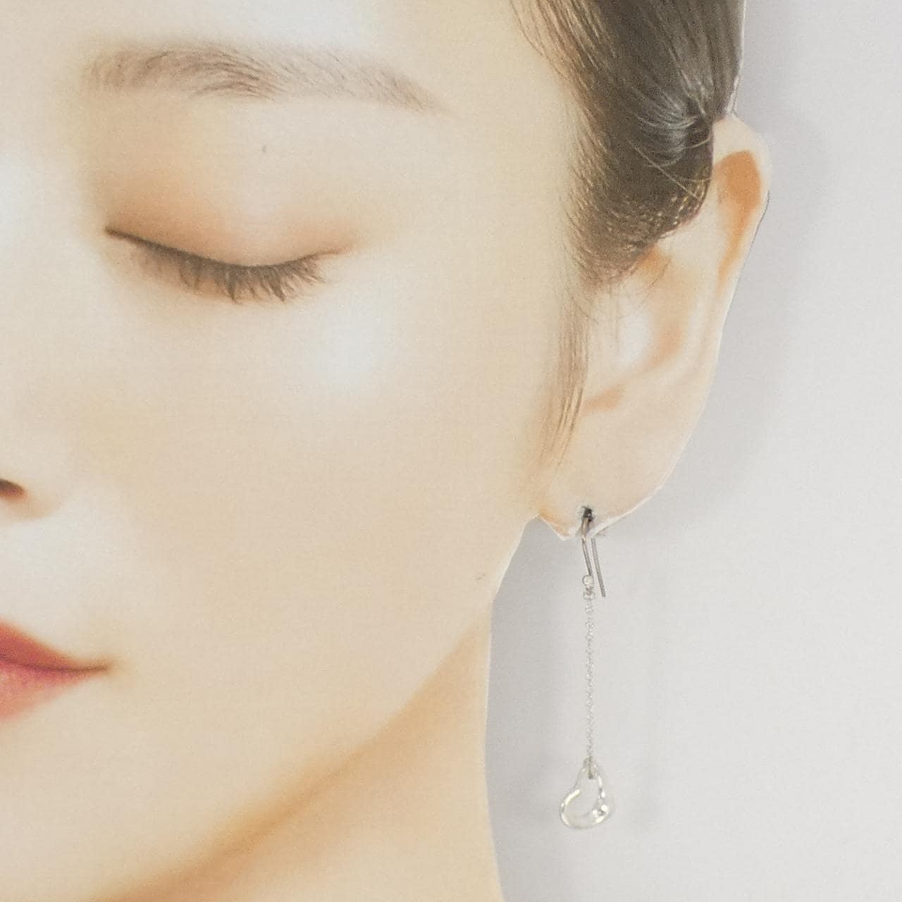 ティファニー オープンハート ドロップ ピアス