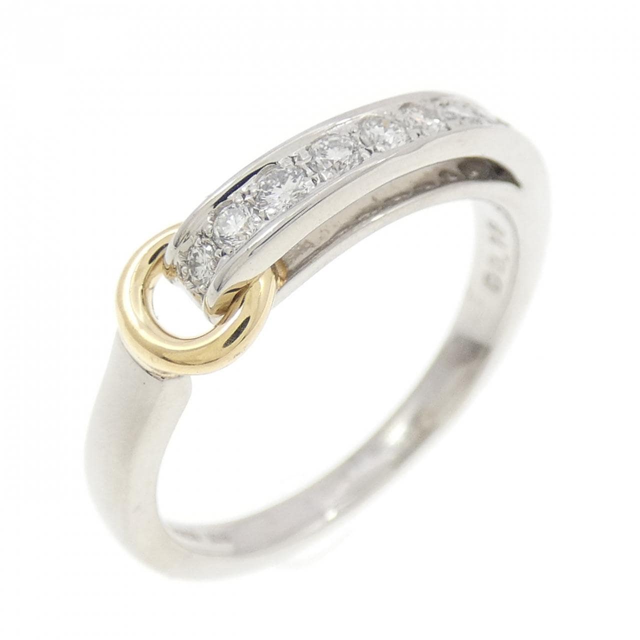 PT900/K18YG ダイヤモンド リング 0.18CT