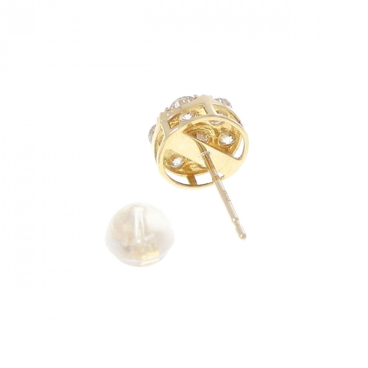 K18YG ダイヤモンド ピアス 0.60CT 片耳