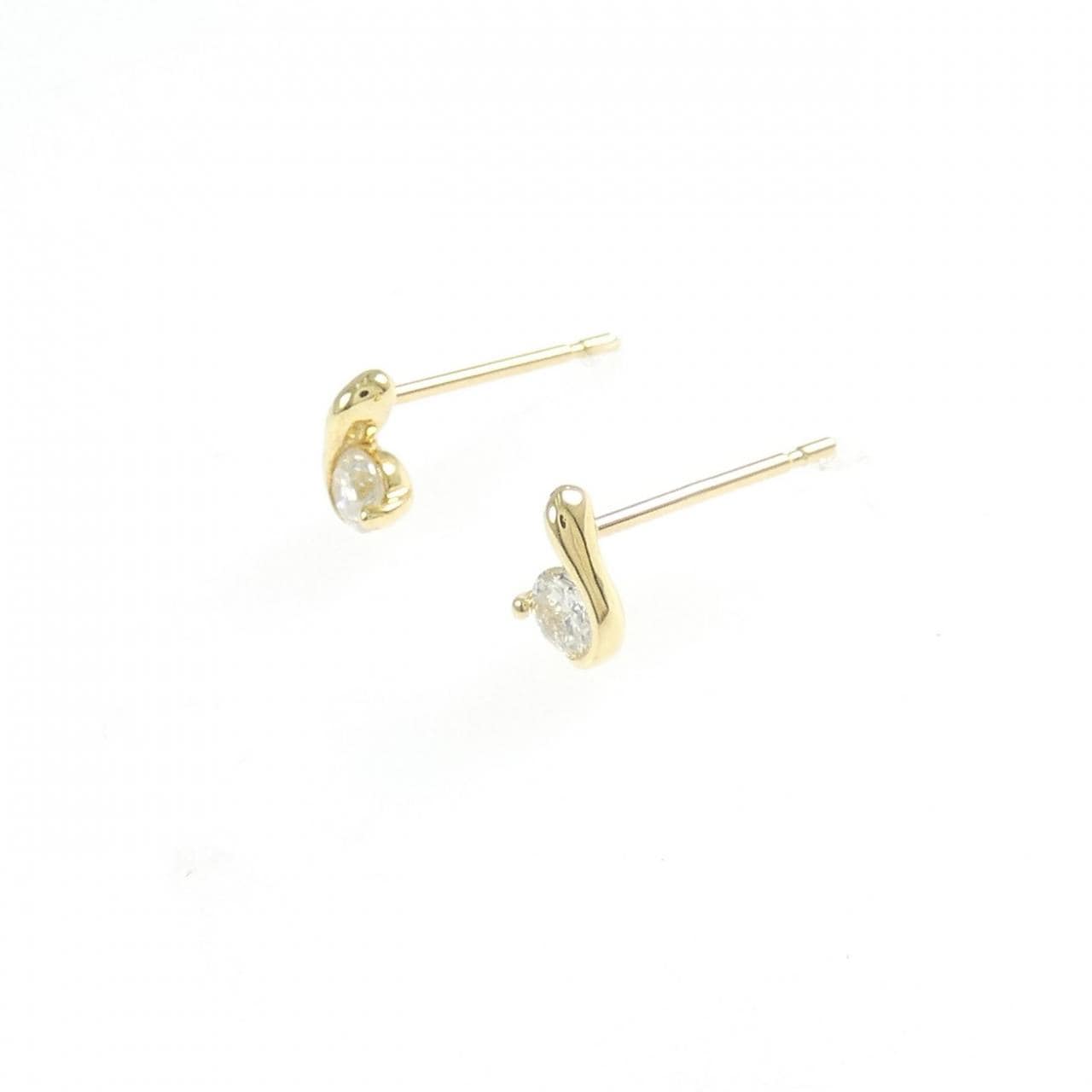 K18YG ダイヤモンド ピアス 0.20CT