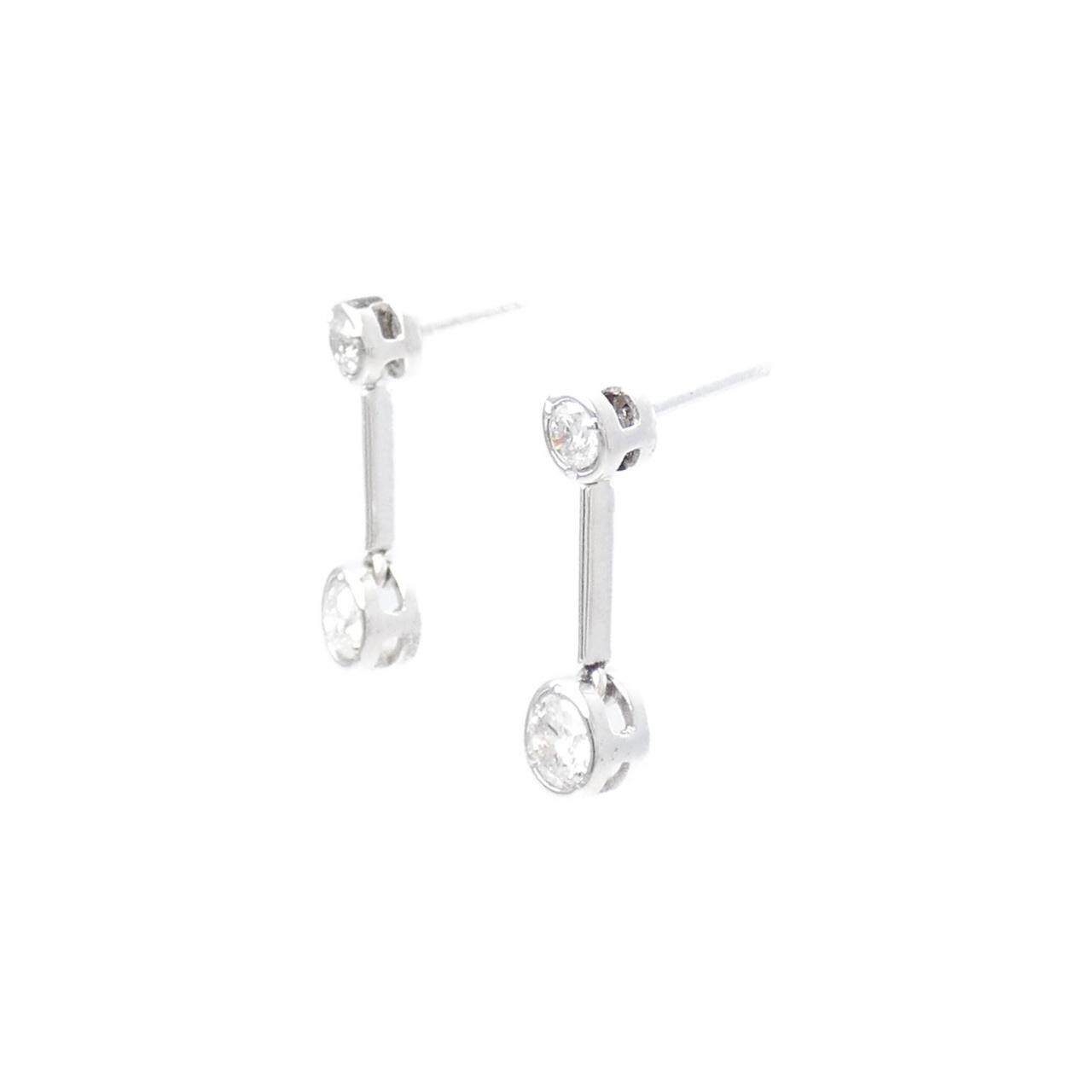 PT900 ダイヤモンド ピアス 0.50CT