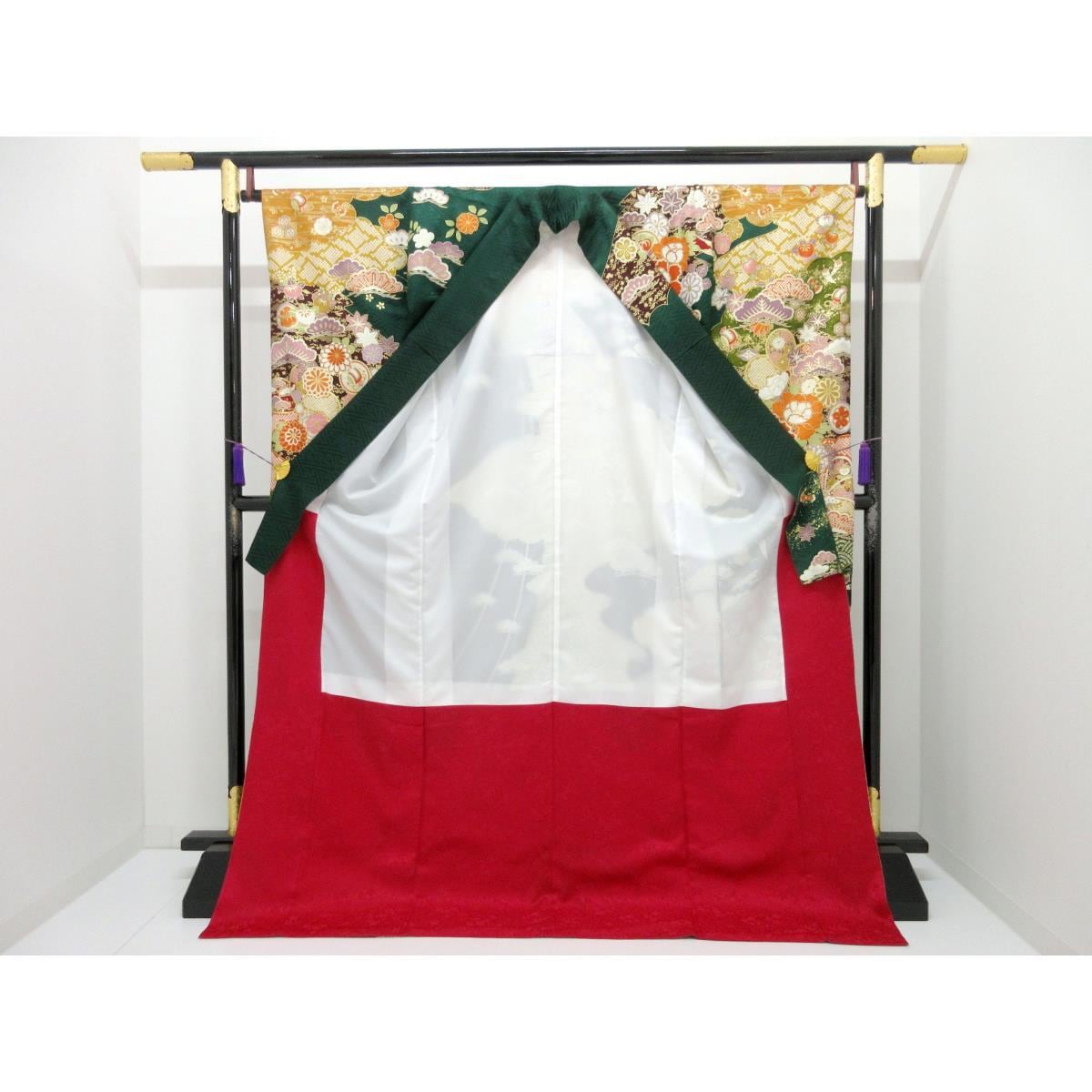 振袖　友禅金彩加工