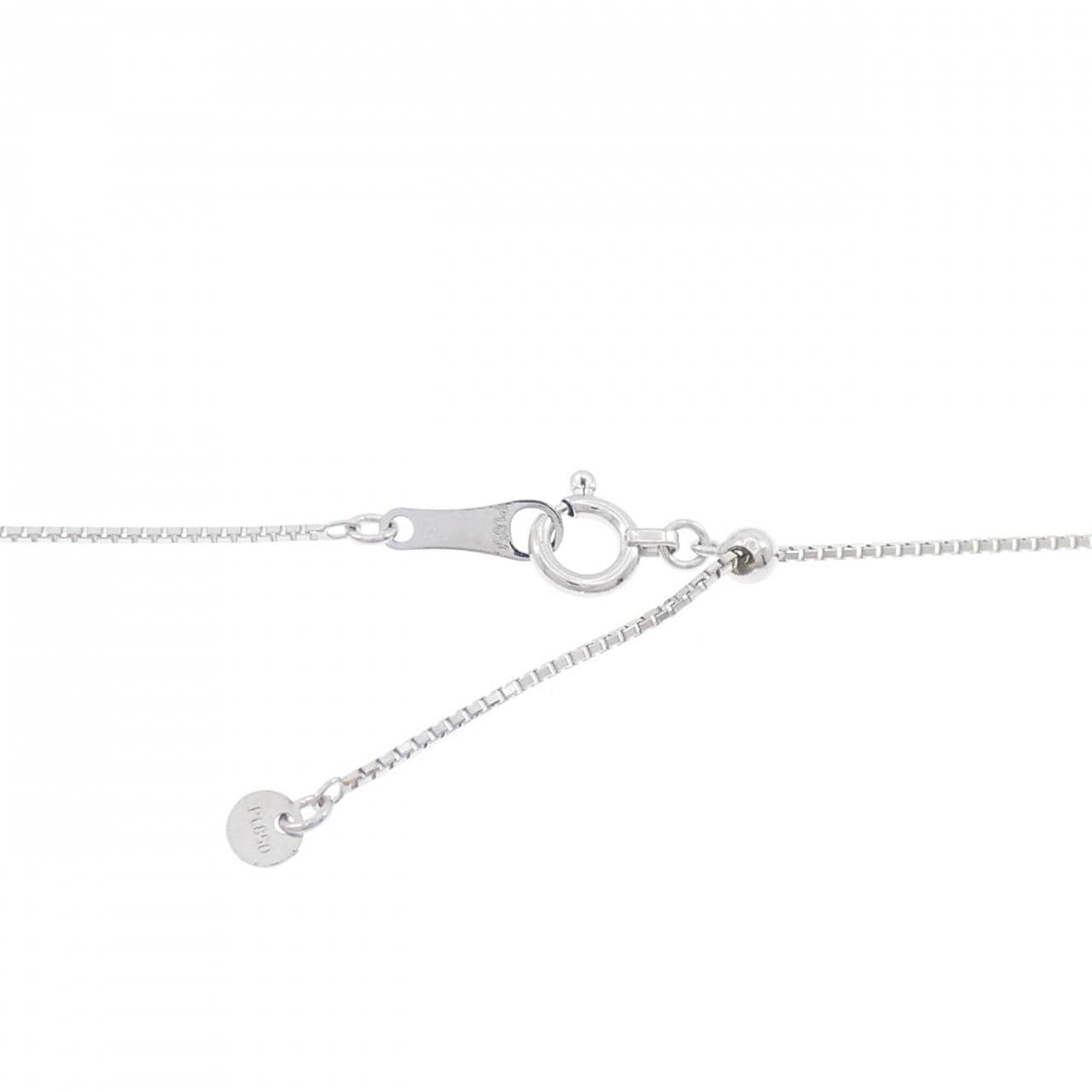 PT900/PT850 ソリティア ダイヤモンド ネックレス 0.260CT