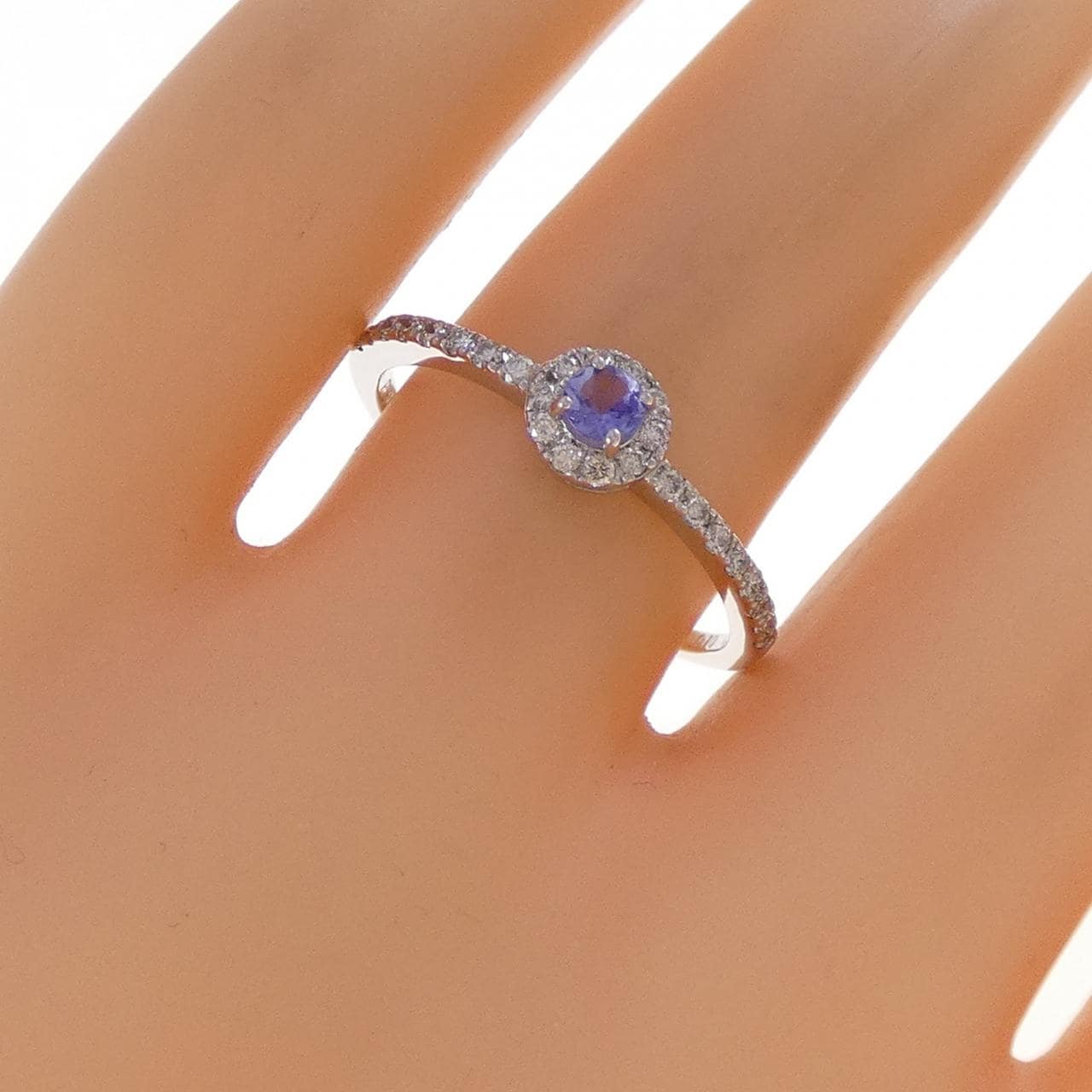 PT950 タンザナイト リング 0.10CT