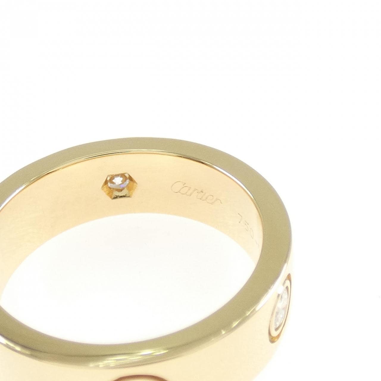 CARTIER LOVE half 鑽石指
