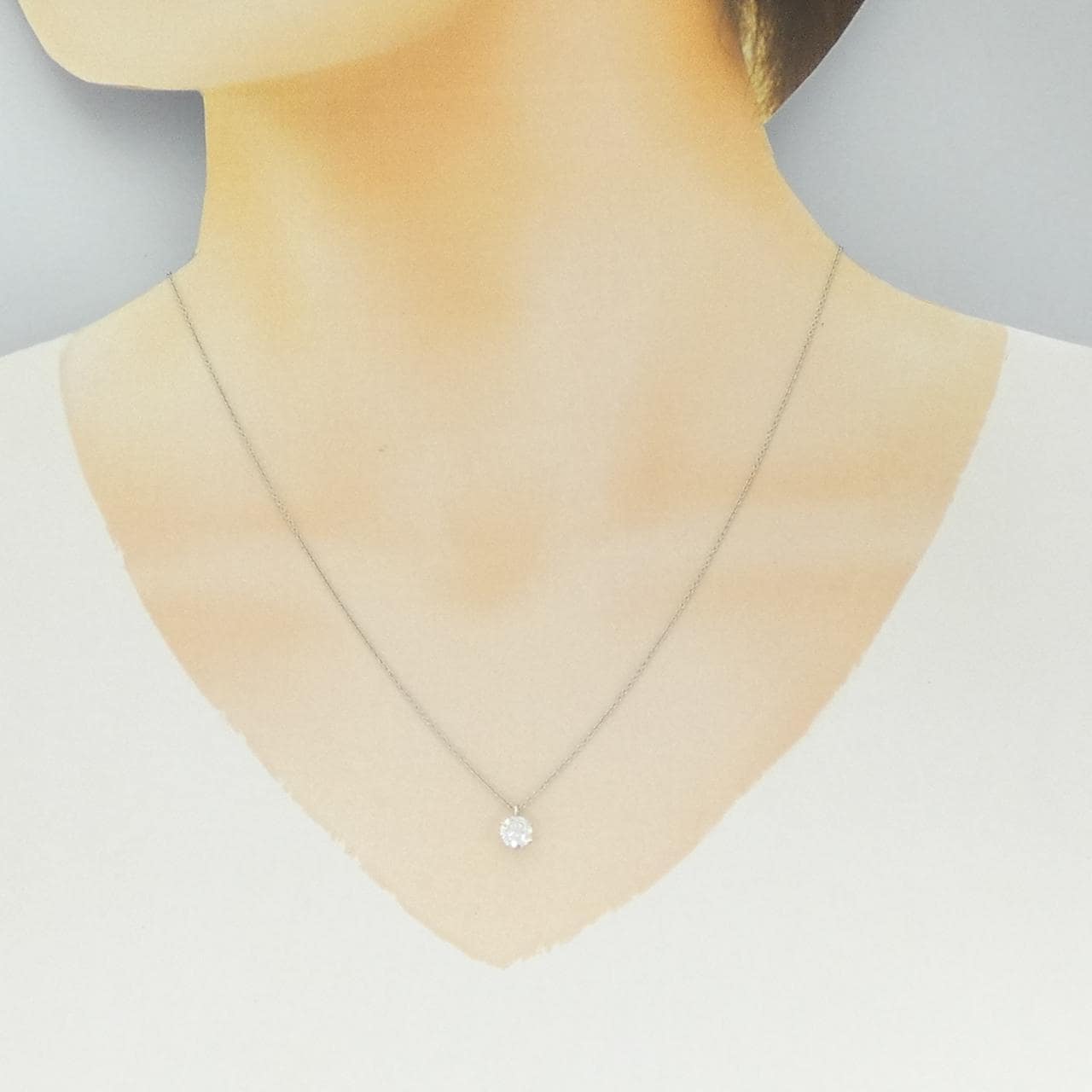 【リメイク】PT900/PT850 ダイヤモンド ネックレス 0.522CT F SI1 EXT