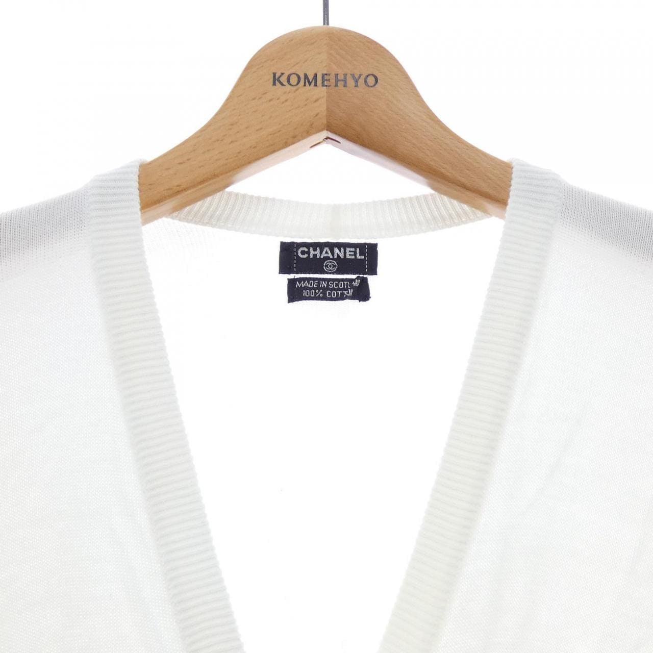 【ヴィンテージ】シャネル CHANEL MADE IN SCOTLAND カーディガン