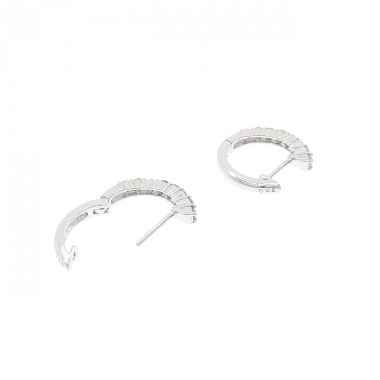 K18WG ダイヤモンド ピアス 0.50CT