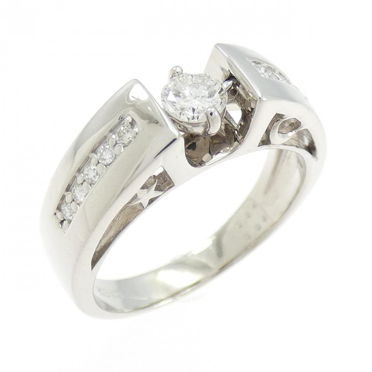 K18WG ダイヤモンド リング 0.24CT