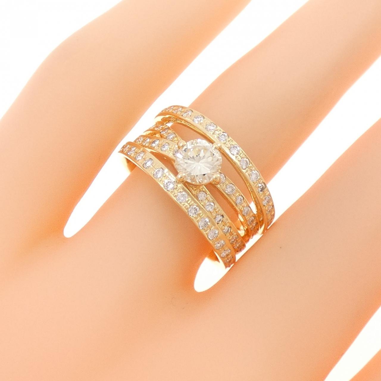K18YG ダイヤモンド リング 0.506CT