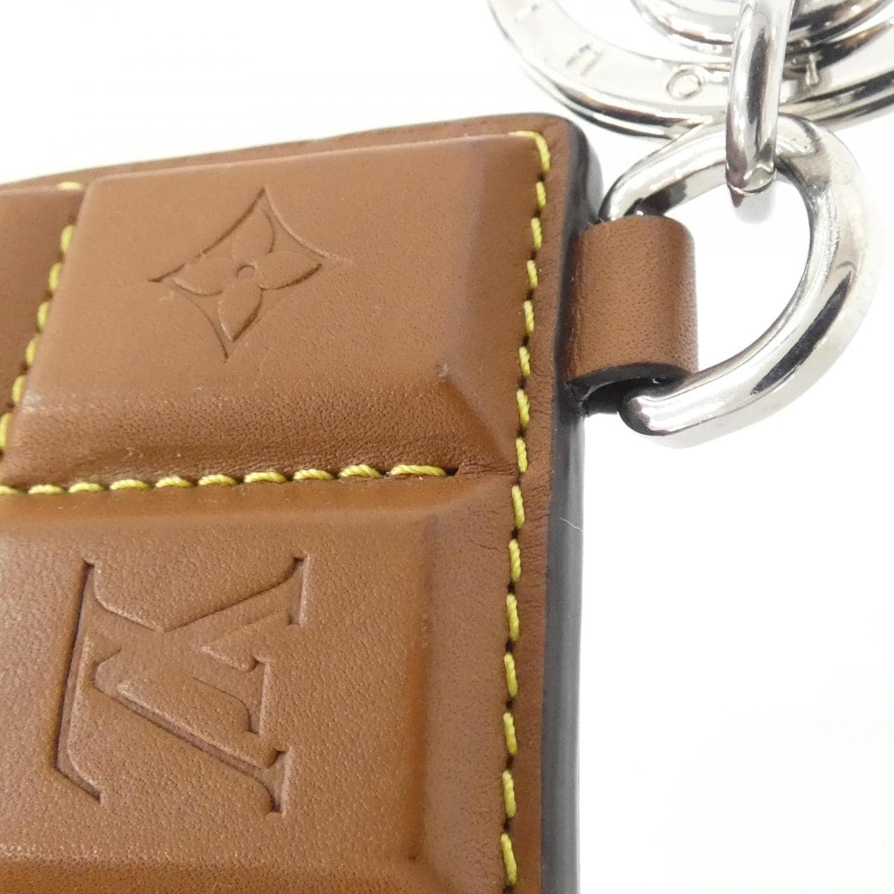 ルイヴィトン モノグラム バッグチャーム LVチョコレートバー M01478 キーリング