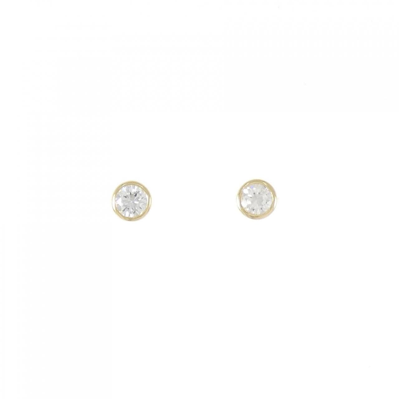 【リメイク】K18YG/ST ダイヤモンド ピアス 0.200CT 0.208CT G SI2 Good