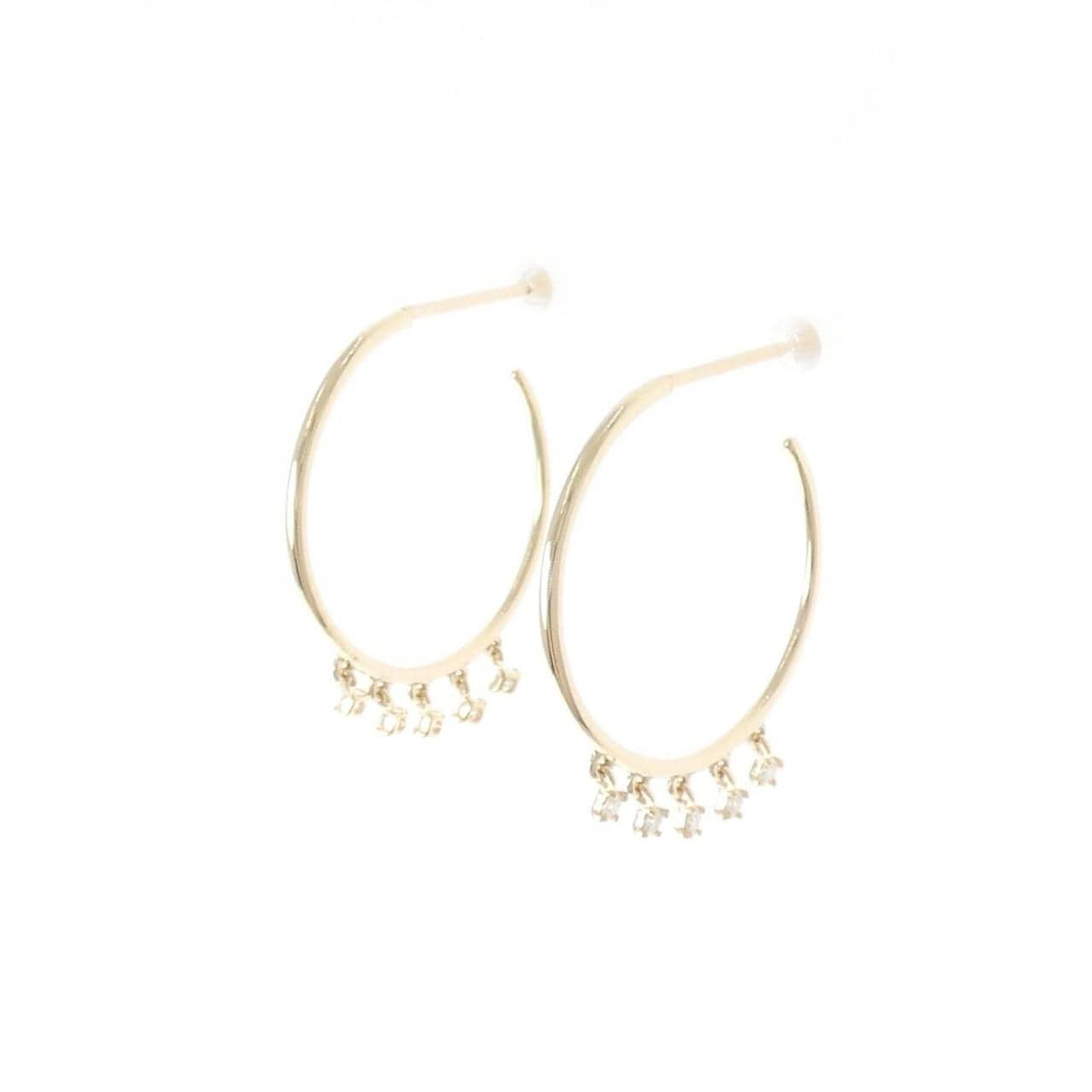 【リメイク】K10YG ダイヤモンド ピアス 0.08CT