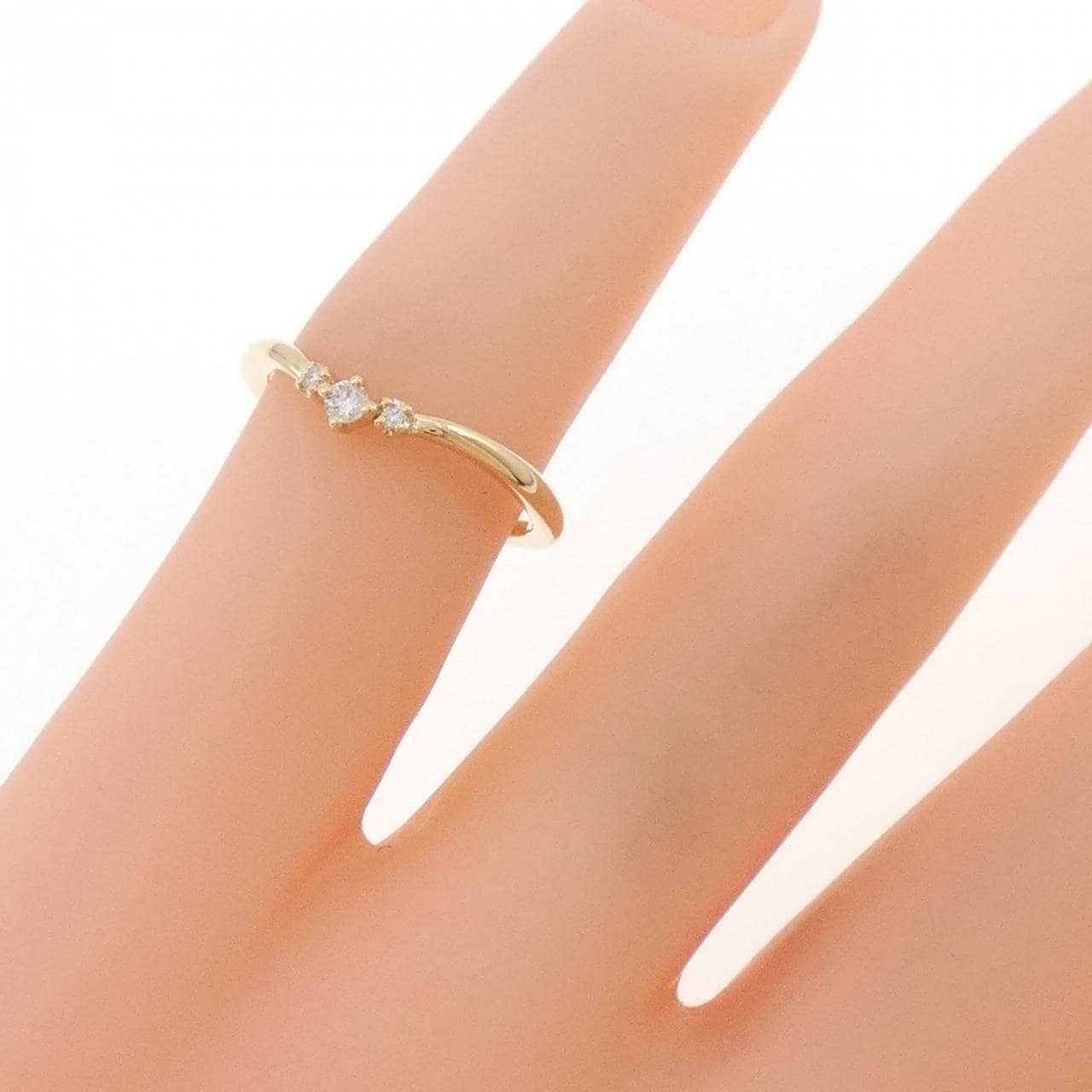 4゜C ダイヤモンド ピンキー リング