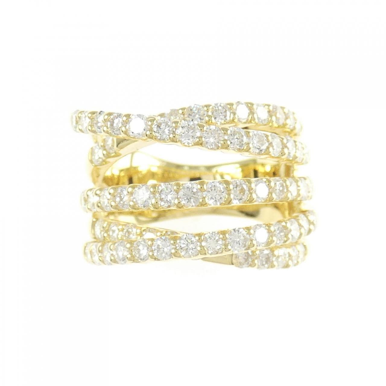 K18YG ダイヤモンド リング 2.00CT