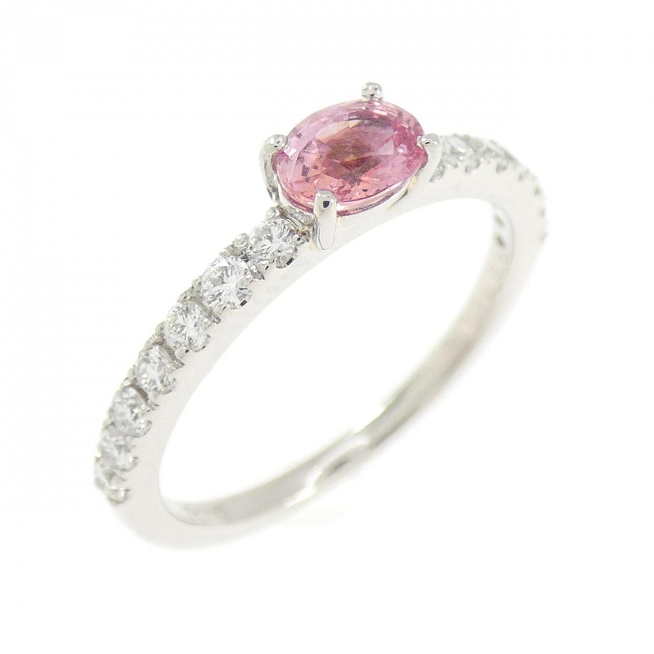 PT900 パパラチアサファイヤ リング 0.407CT