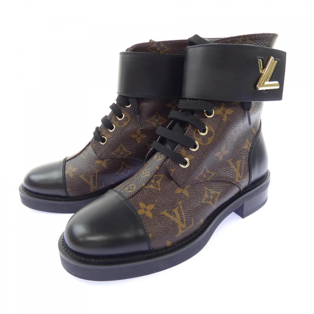 ルイヴィトン LOUIS VUITTON パテントモノグラム キャンバス ワンダーランドライン ブーツ